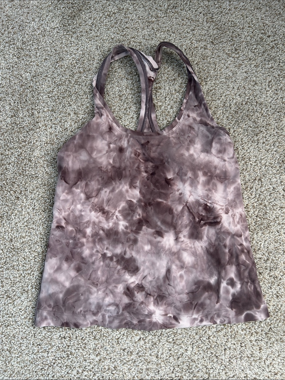 lululemon athletica Tie-Dye Racerback Tank - Mauve Brown